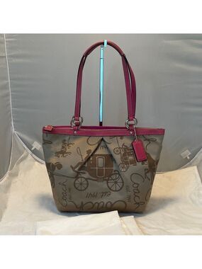 Coach Zip Top Carriage Satchel Bag